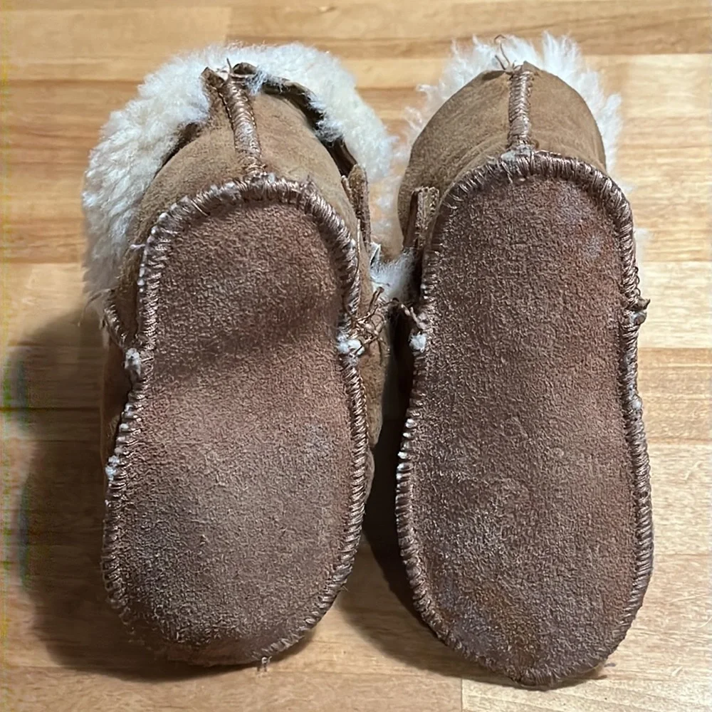 BearPaw 12-18 Month Infant Brown Baby Booties